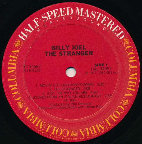 Billy Joel : The Stranger (LP, Album, RE, RM, Hal)