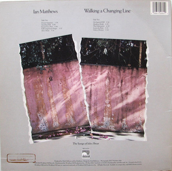 Iain Matthews : Walking A Changing Line (LP, Album)