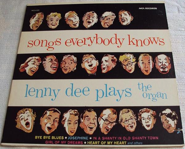 Lenny Dee (2) : Songs Everybody Knows (LP, Album, RE)