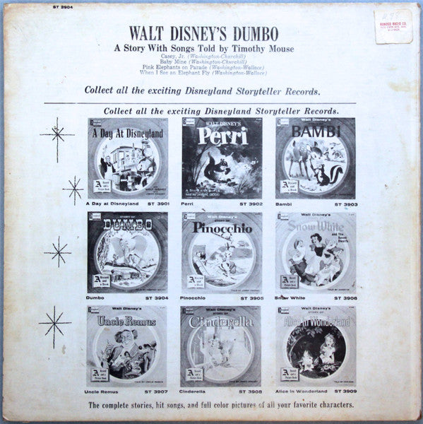 Timothy Mouse : Walt Disney's Story Of Dumbo (LP, Album, Mono, Gat)