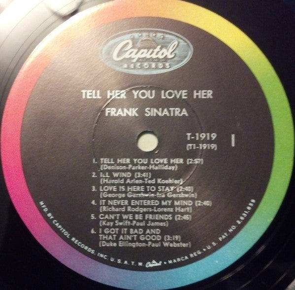 Frank Sinatra : Tell Her You Love Her (LP, Album, Comp, Mono)