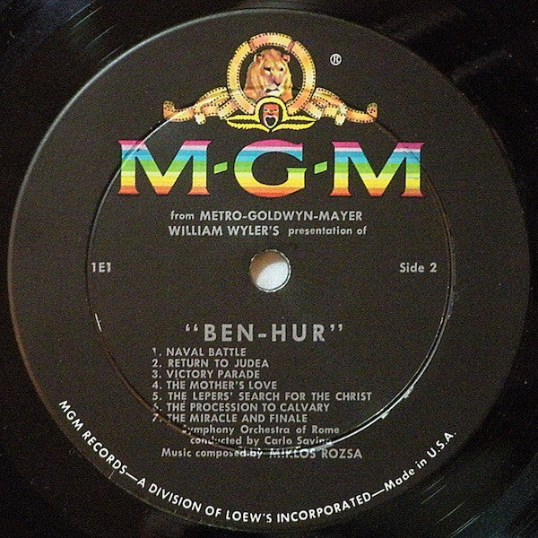 Miklós Rózsa : Ben-Hur (LP, Mono, Dlx, MGM + Box)