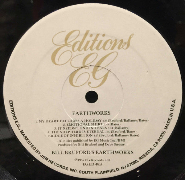 Bill Bruford's Earthworks : Earthworks (LP, Album)