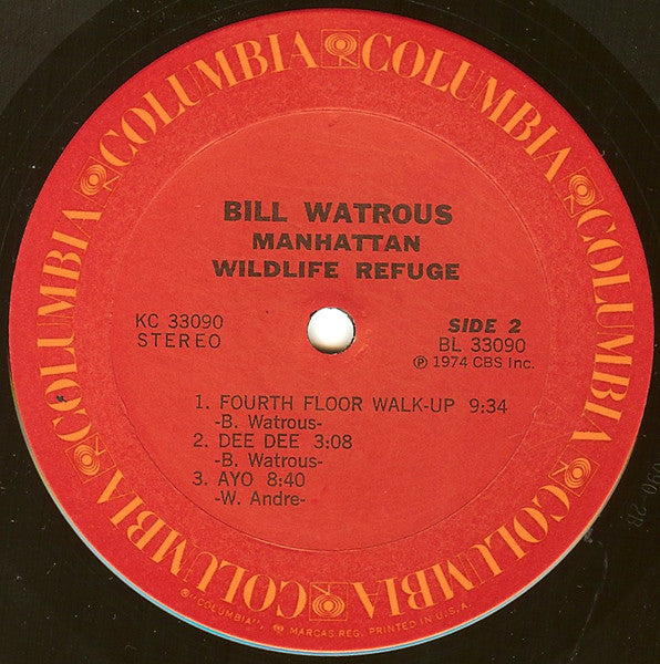 Bill Watrous : Manhattan Wildlife Refuge (LP, Album)