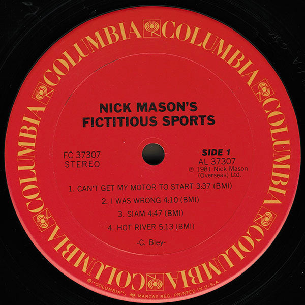 Nick Mason : Nick Mason's Fictitious Sports (LP, Album, San)