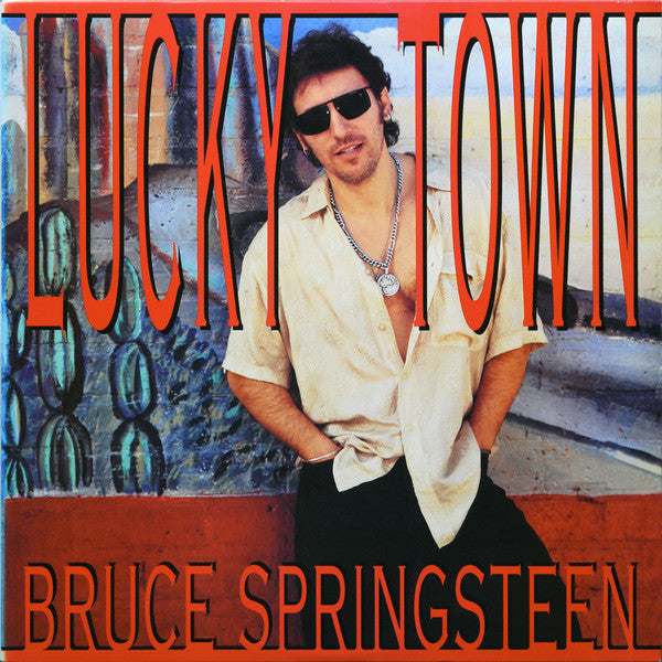 Bruce Springsteen : Lucky Town (LP, Album, Car)