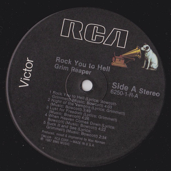 Grim Reaper (3) : Rock You To Hell (LP, Album)