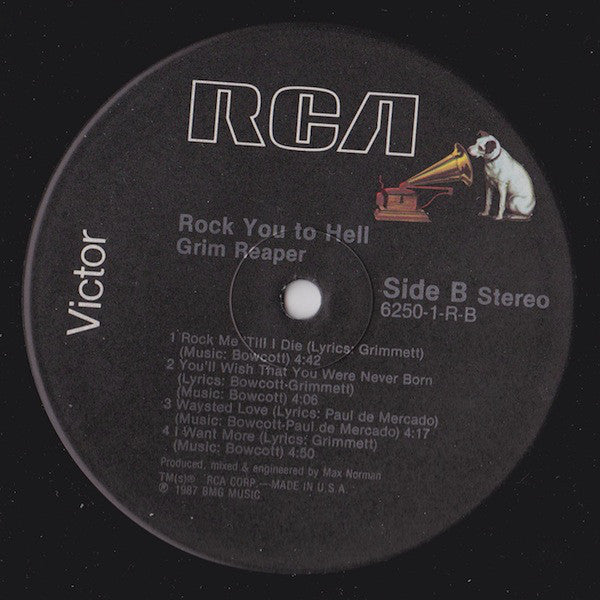 Grim Reaper (3) : Rock You To Hell (LP, Album)