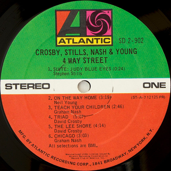 Crosby, Stills, Nash & Young : 4 Way Street (2xLP, Album, Club, PR )
