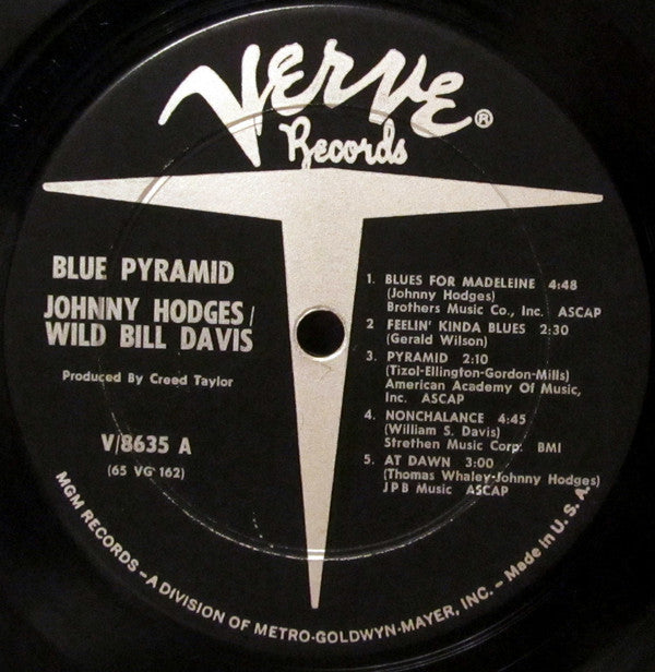 Johnny Hodges, Wild Bill Davis : Blue Pyramid (LP, Album, Mono)