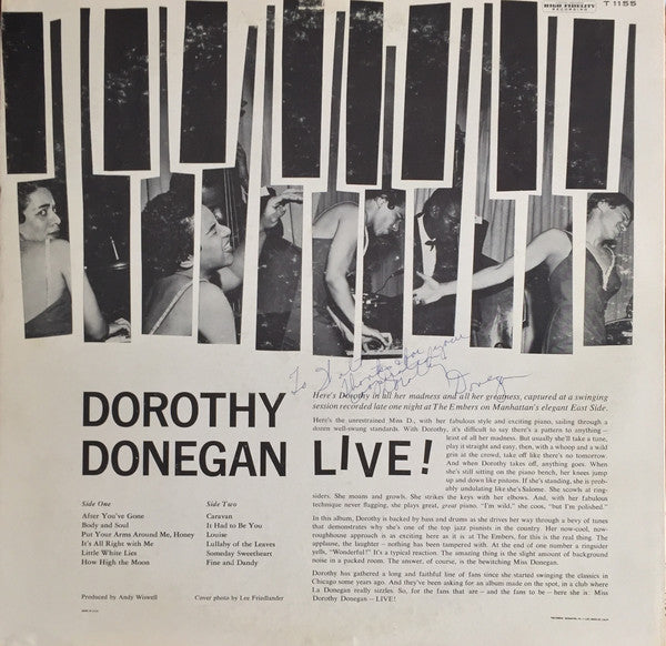 Dorothy Donegan : Live (LP, Mono)