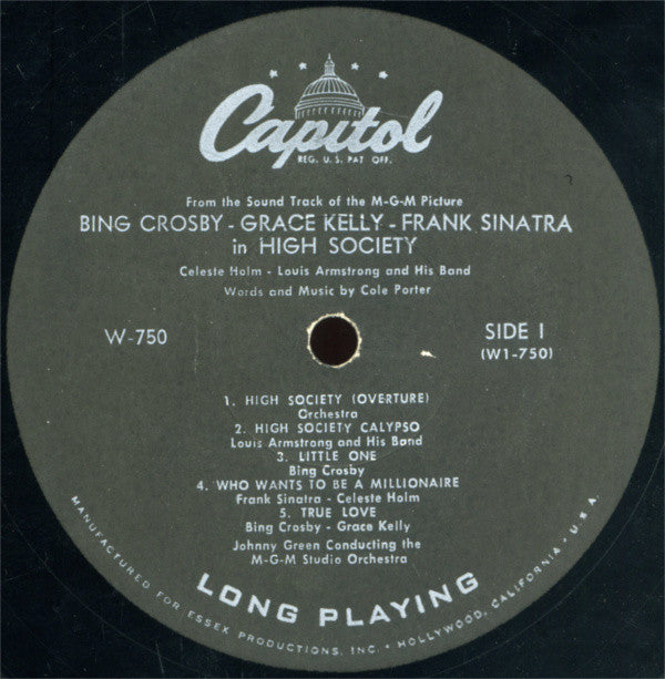 Bing Crosby - Grace Kelly - Frank Sinatra : High Society (Sound Track) (LP, Album, Mono)