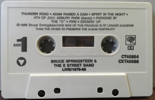 Bruce Springsteen & The E-Street Band : Live/1975-85 (Box + 3xCass, Album)