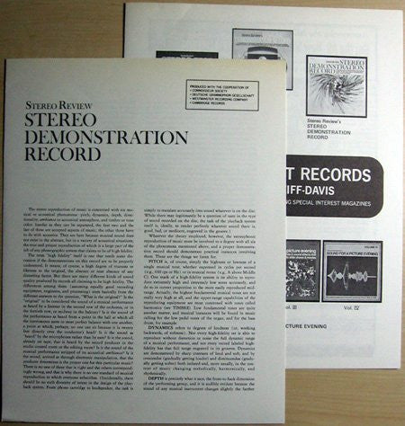 Various : Stereo Demonstration Record (LP, Album, Comp, RP)