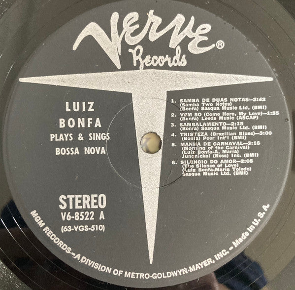 Luiz Bonfá : Plays And Sings Bossa Nova (LP, Album)