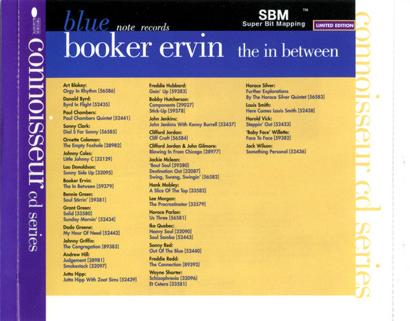 Booker Ervin : The In Between (CD, Album, Ltd, RE, RM)