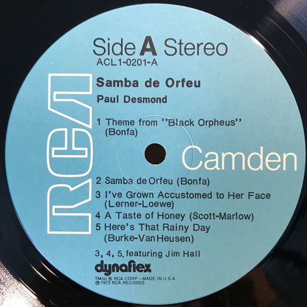 Paul Desmond : Samba De Orfeu (LP, Comp)