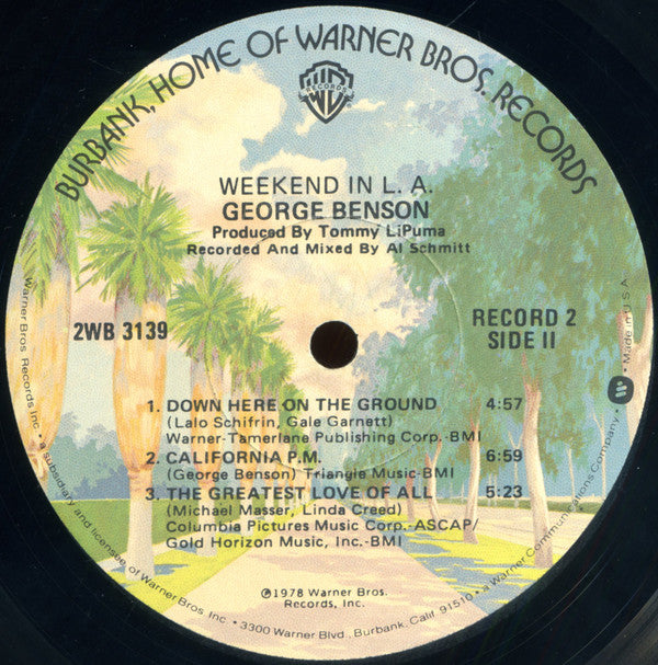 George Benson : Weekend In L.A. (2xLP, Album, Los)