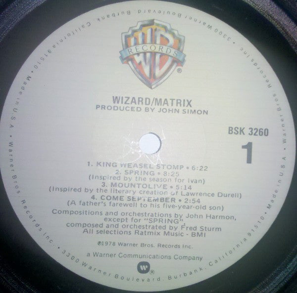 Matrix (26) : Wizard (LP, Album, Cap)