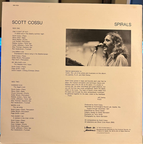 Scott Cossu : Spirals (LP, Album)