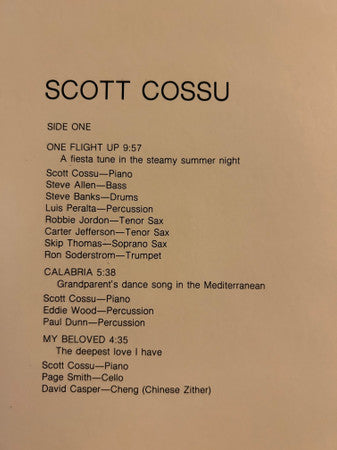 Scott Cossu : Spirals (LP, Album)