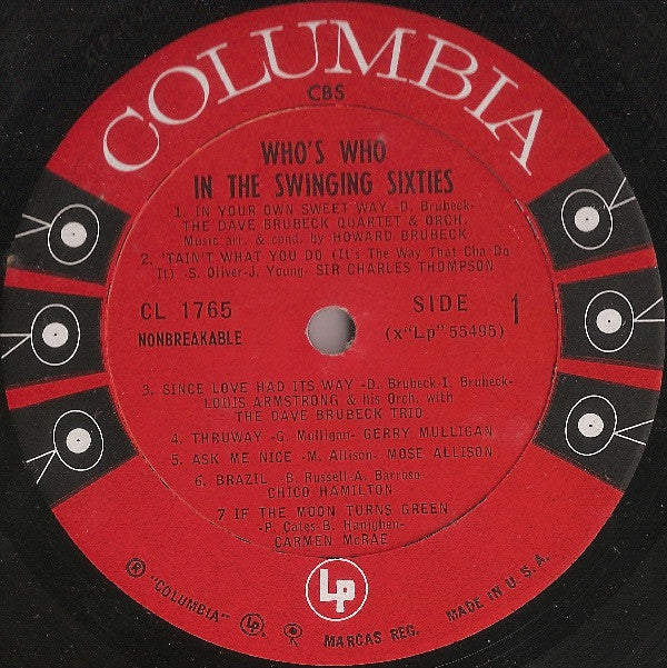 Various : Who's Who In The Swinging Sixties (LP, Comp, Mono)