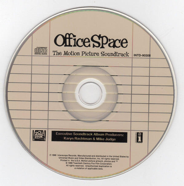 Various : Office Space (The Motion Picture Soundtrack) (CD, Comp)