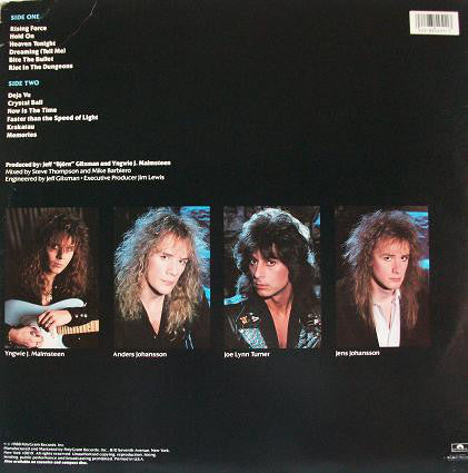 Yngwie J. Malmsteen's Rising Force : Odyssey (LP, Album, SRC)