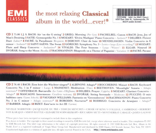 Various : The Most Relaxing Classical Album In The World Ever! (2xCD, Comp, Club)