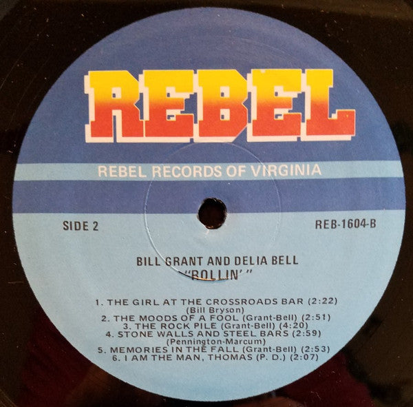 Bill Grant (2) & Delia Bell : Rollin (LP, Album)