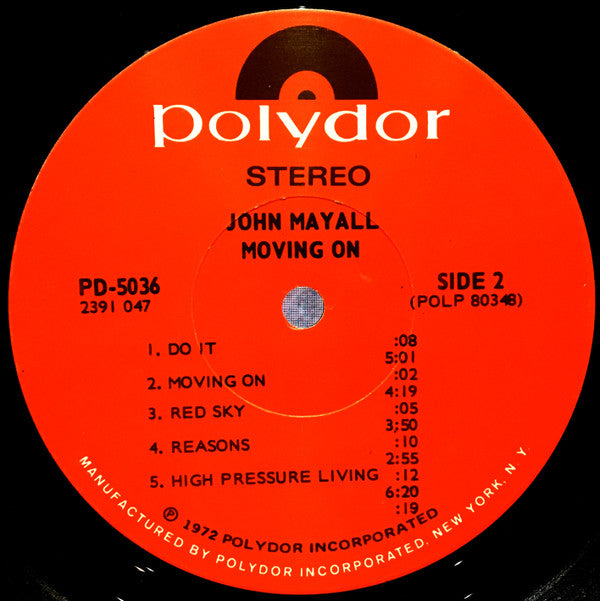 John Mayall : Moving On (LP, Album, Scr)