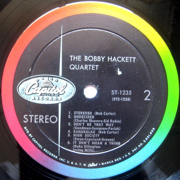 The Bobby Hackett Quartet : The Bobby Hackett Quartet (LP, Album)