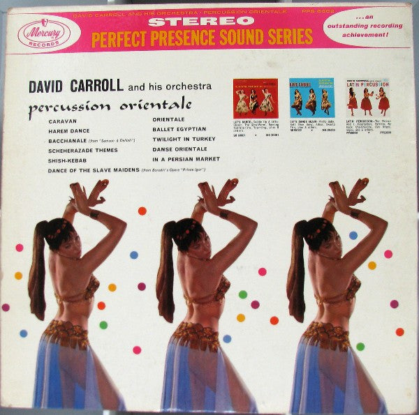 David Carroll & His Orchestra : Percussion Orientale: Musical Sounds Of The Middle East (LP, Album)