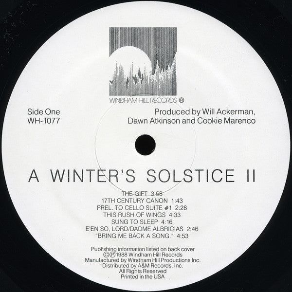 Windham Hill Artists : A Winter's Solstice II (LP, Comp)