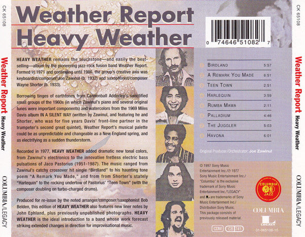 Weather Report : Heavy Weather (CD, Album, RE, RM)