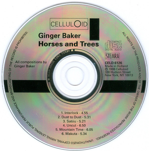 Ginger Baker : Horses And Trees (CD, Album)