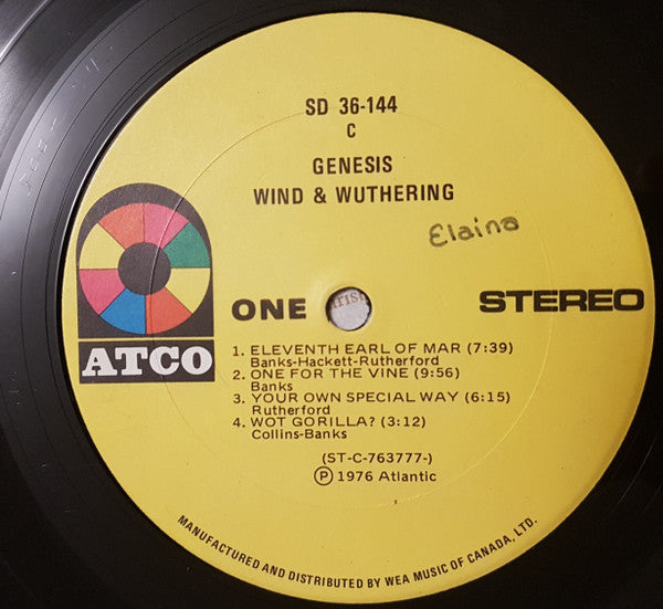 Genesis : Wind & Wuthering (LP, Album)