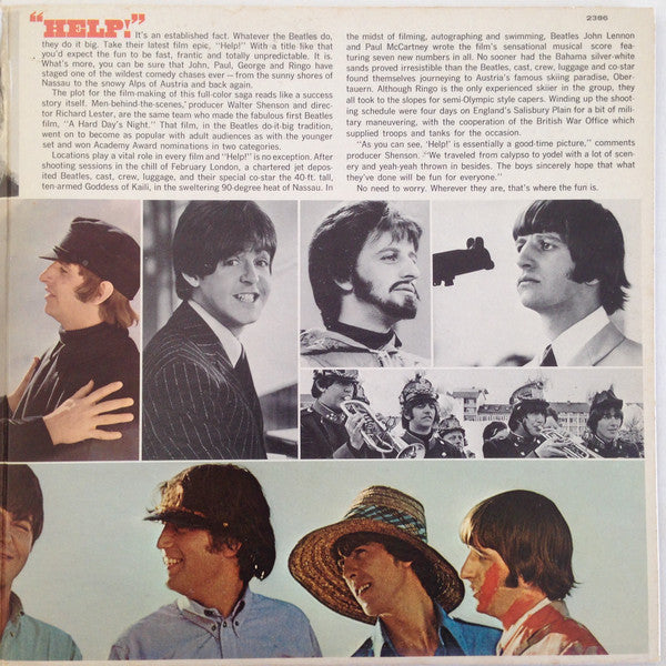 The Beatles : Help! (Original Motion Picture Soundtrack) (LP, Album, Mono, Scr)