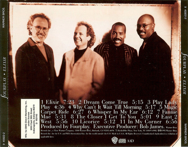 Fourplay (3) : Elixir (CD, Album, Club)