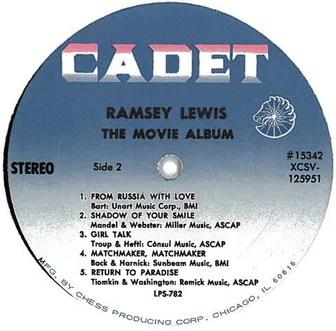 Ramsey Lewis : The Movie Album (LP, Album, Gat)