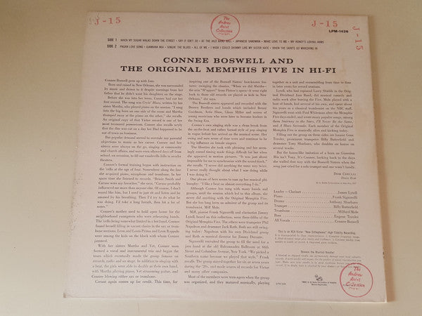 Connie Boswell And The Original Memphis Five : Connee Boswell And The Original Memphis Five In Hi-Fi (LP, Mono)