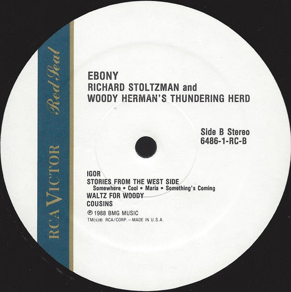 Richard Stoltzman & Woody Herman And The Thundering Herd : Ebony (LP, Album)