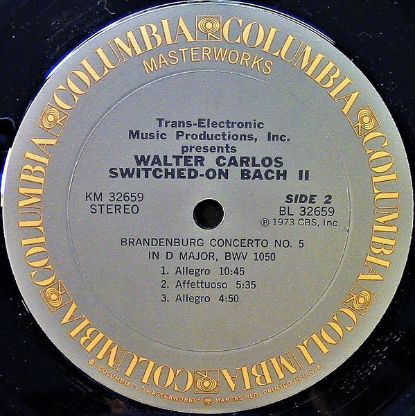 Walter Carlos, Johann Sebastian Bach : Switched-On Bach II (LP, Album)