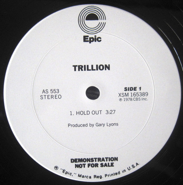 Trillion (3) : Hold Out (12", EP, Promo)
