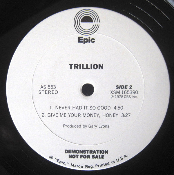 Trillion (3) : Hold Out (12", EP, Promo)