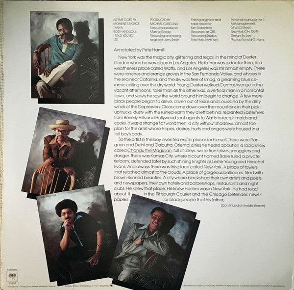 Dexter Gordon Quartet : Manhattan Symphonie (LP, Album)