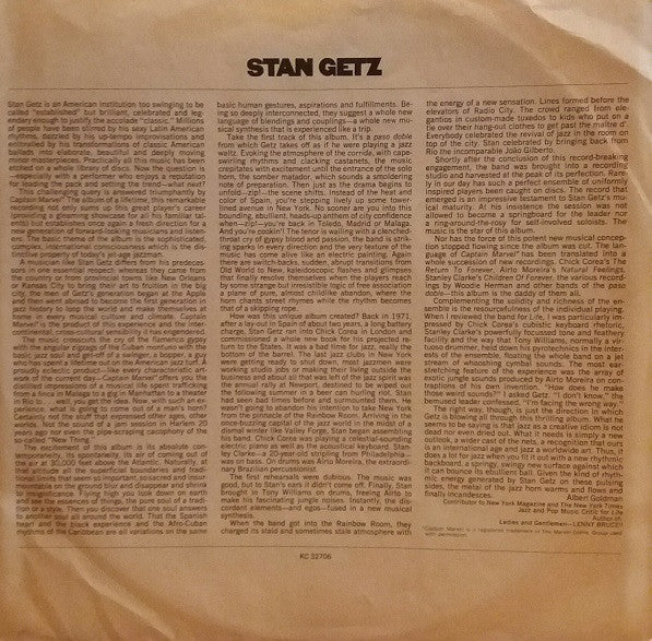 Stan Getz : Captain Marvel (LP, Album)