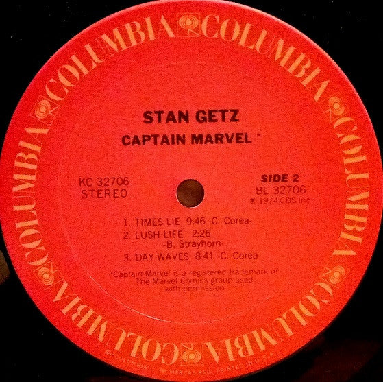 Stan Getz : Captain Marvel (LP, Album)