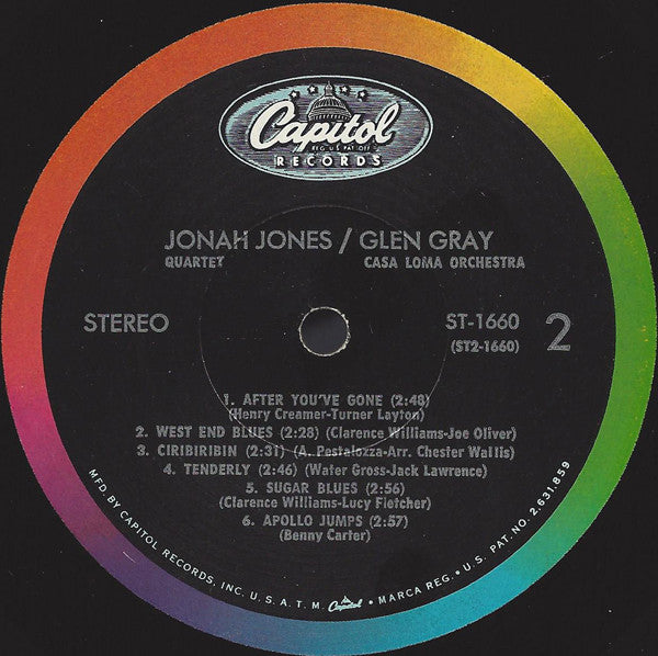 The Jonah Jones Quartet / Glen Gray & The Casa Loma Orchestra : Jonah Jones Quartet / Glen Gray Casa Loma Orchestra (LP, Album)