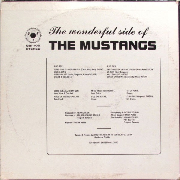 Mustangs (3) : The Wonderful Side Of The Mustangs (LP, Album)